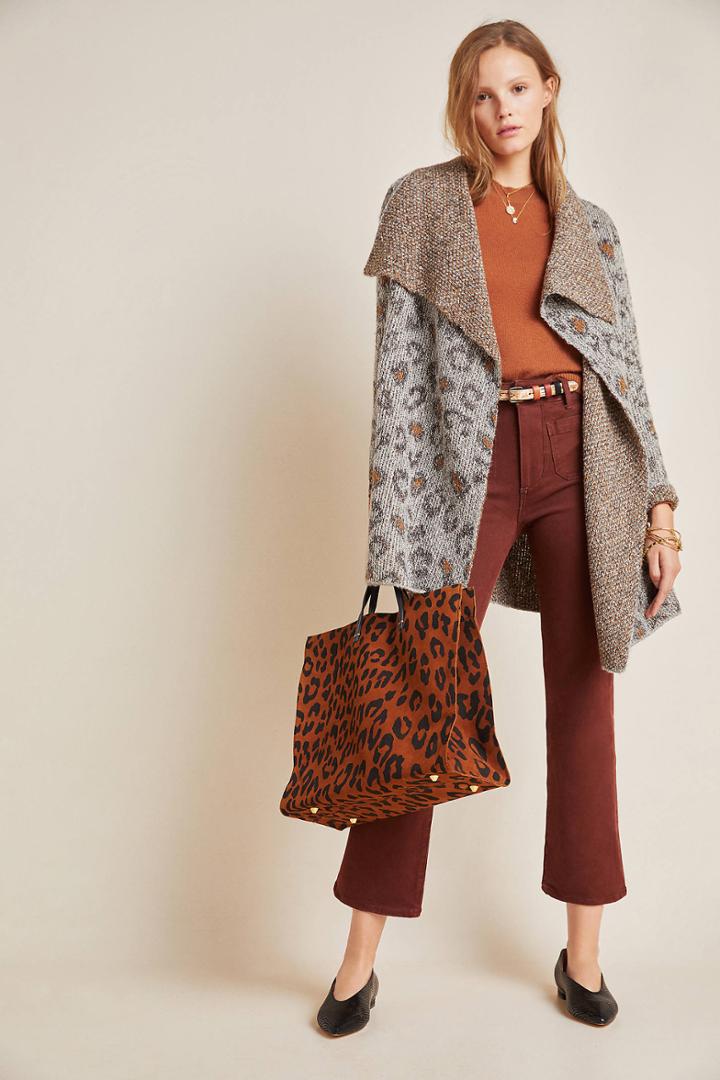 Cupcakes And Cashmere Tali Leopard Cardigan