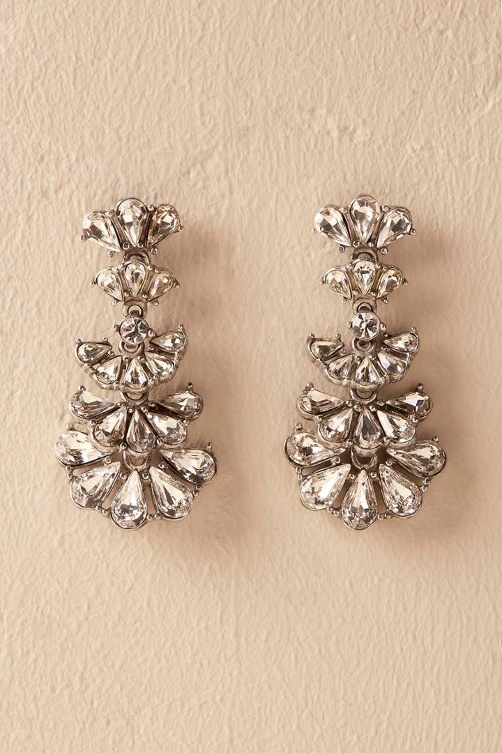 Anthropologie Miya Crystal Drop Earrings