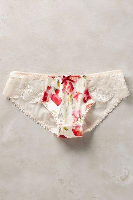 Lili Piache Rosy Silk Bikini Red Motif