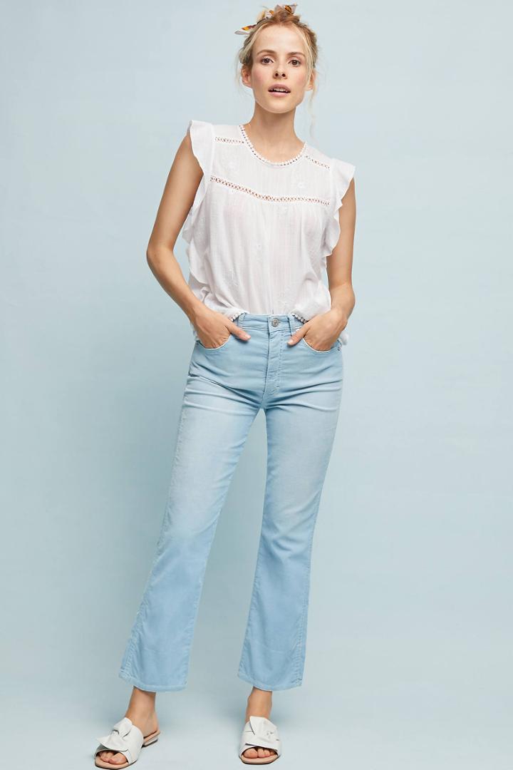 Amo Bella Ultra High-rise Cropped Flare Jeans