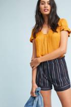 Harlyn Paperbag-waisted Stripe Shorts