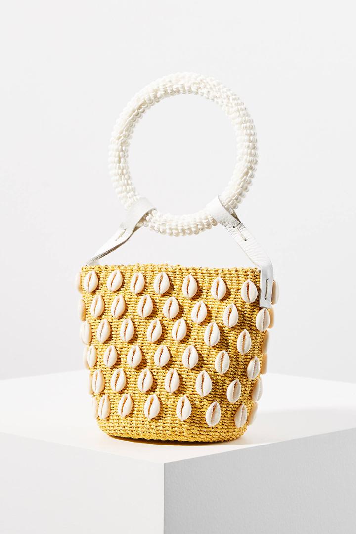 Aranaz Kaia Ring Handle Basket Bag