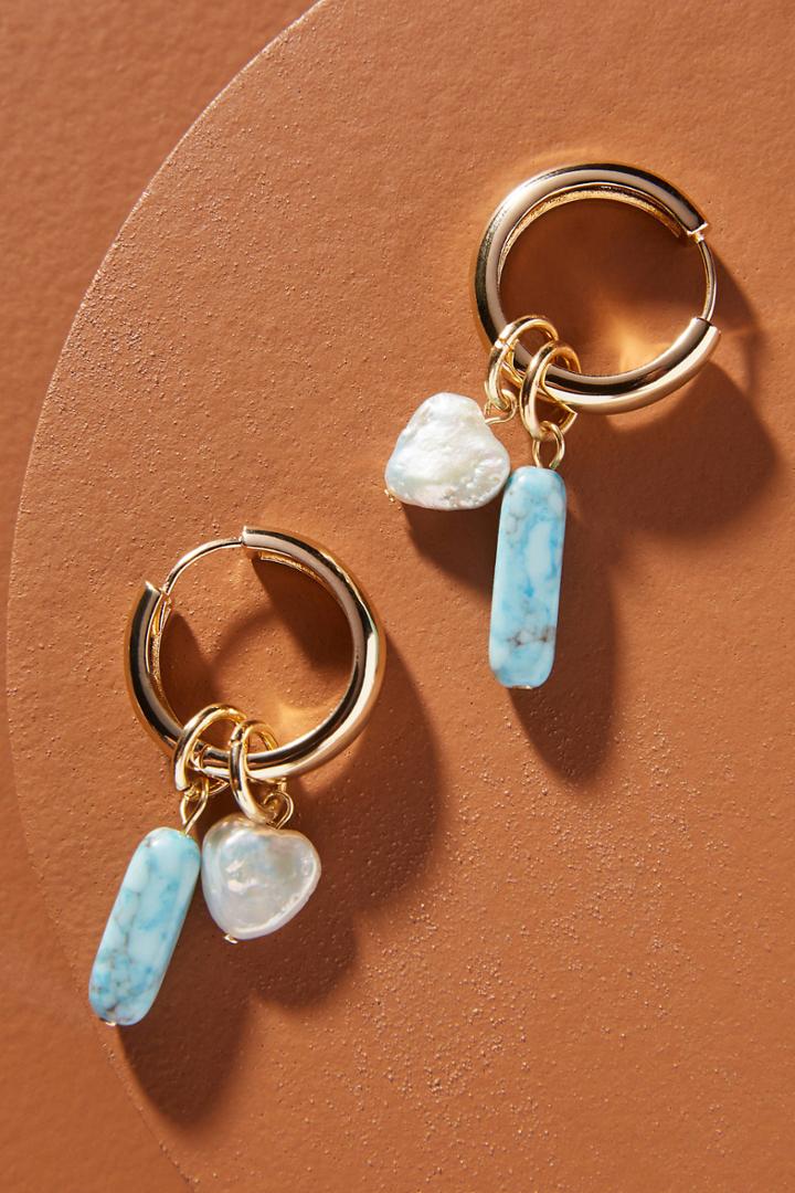 Baublebar Daisy Hugger Hoop Earrings
