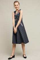 Not So Serious By Pallavi Mohan Petaled Plaid Swing Dress