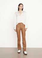 Vince Stretch Boot Cut Leather Pant