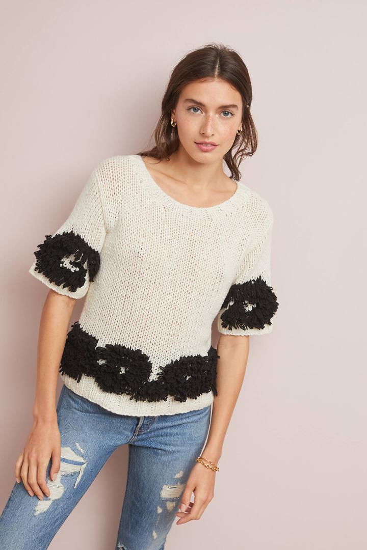 Akemi + Kin Tufted Hand-knit Sweater