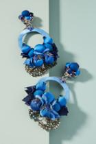 Ranjana Khan Cobalt Flower Drop Earrings