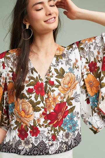 Farm Rio Reyna Floral Blouse