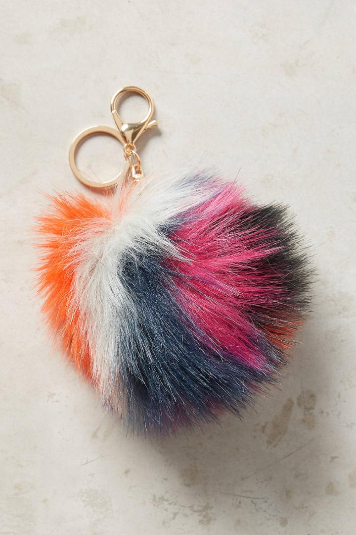 Anthropologie Fur Pom Keychain
