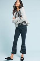 M.i.h Marty Studded High-rise Cropped Flare Jean