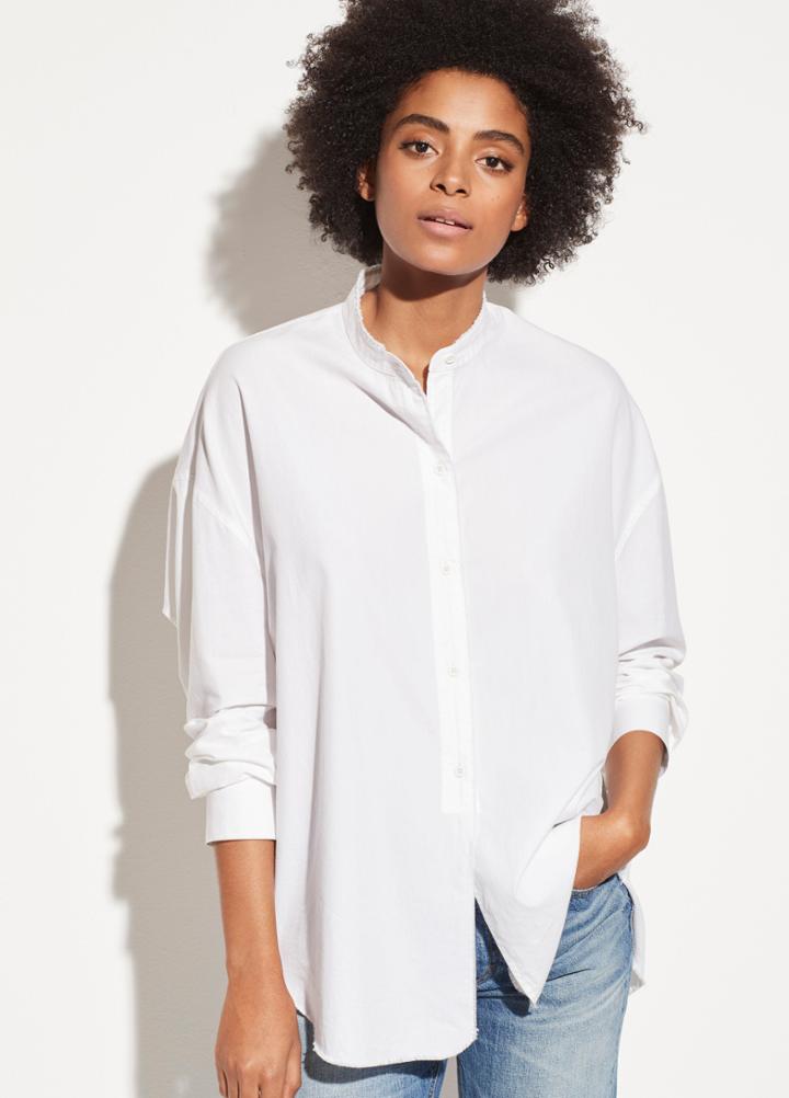 Vince Raw Edge Oversized Long Sleeve