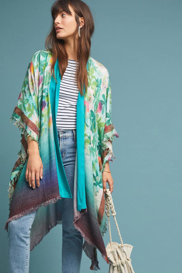 Bl-nk Tropical Blooms Kimono