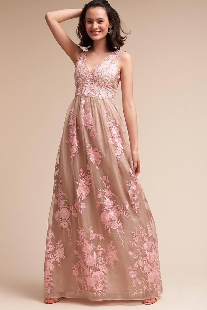 Anthropologie Lenox Wedding Guest Dress