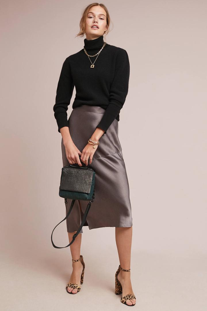 Hutch Bias Satin Skirt