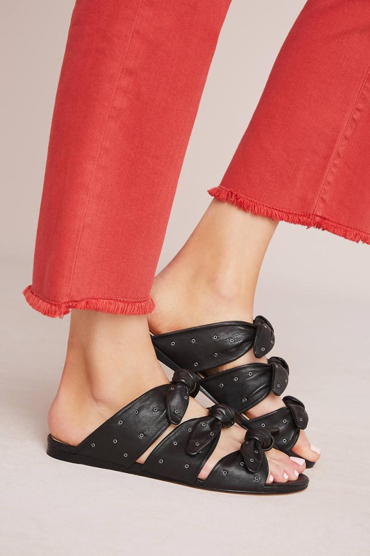 Pour La Victoire Logan Bow Slide Sandals