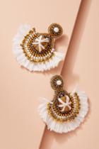 Anthropologie Calliope Fringed Drop Earrings