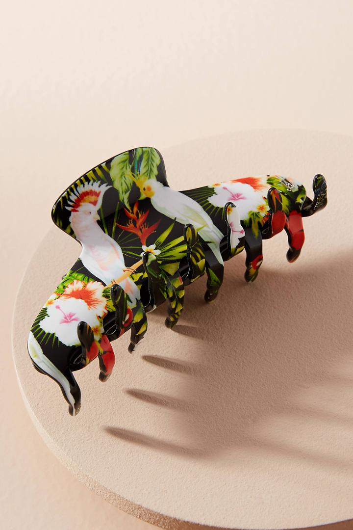 Alexandre De Paris Tropical Birds Hair Clip