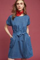 Mo:vint Faded Denim Dress