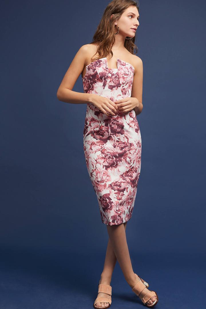 Black Halo Emmy Floral Sheath Dress