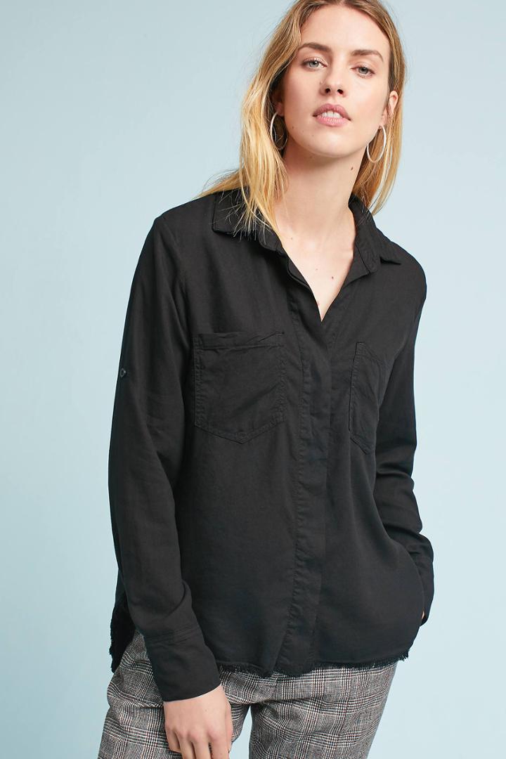 Cloth & Stone Frayed Buttondown