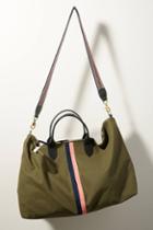 Clare V. Waxed Canvas Weekender Bag