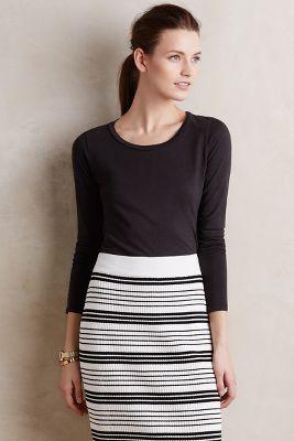 Velvet By Graham And Spencer Buttoned Scoopneck Tee