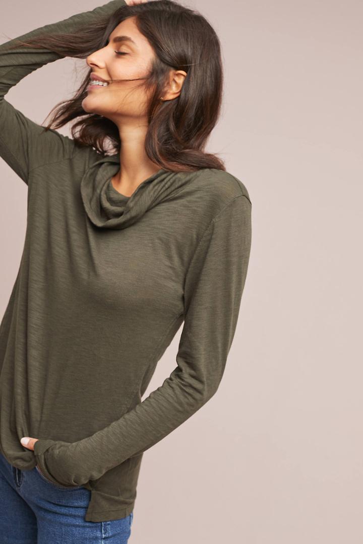 T.la Pascal Cowl Neck Top