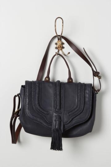 Tasseled Leather Satchel