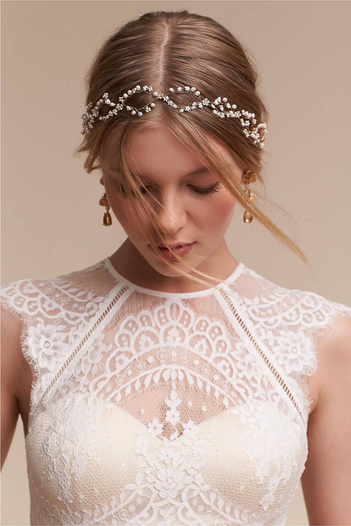 Anthropologie Pearldrop Halo