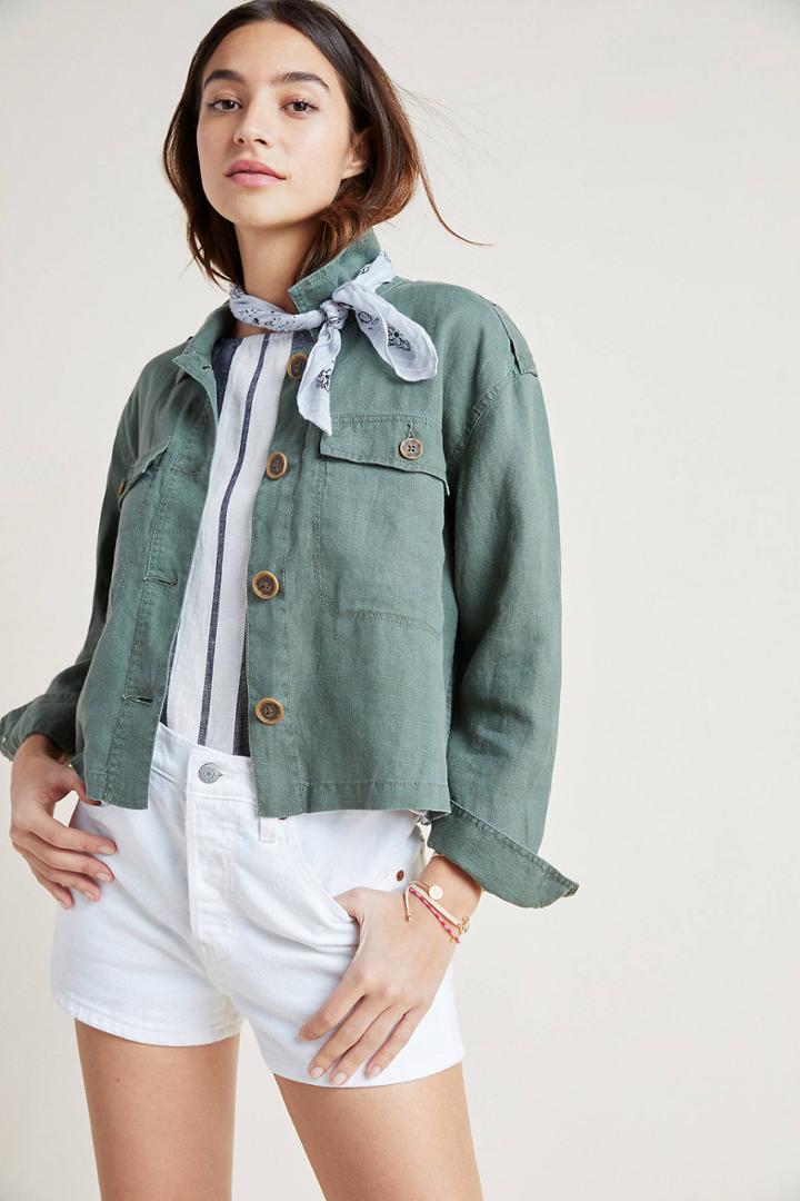 Sanctuary Honor Linen Utility Jacket