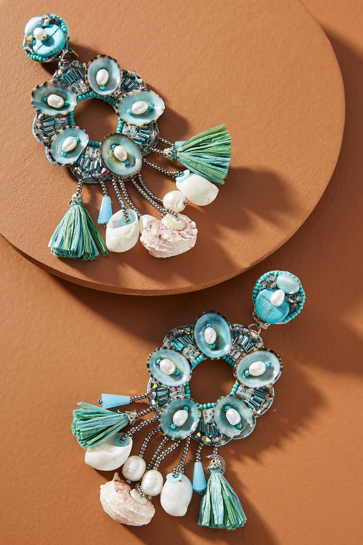 Ranjana Khan Delphine Clip-on Drop Earrings