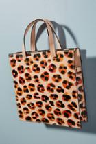 Ann Howell Bullard Leopard Print Square Tote Bag