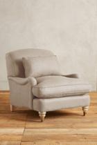 Anthropologie Linen Glenlee Chair, Wilcox