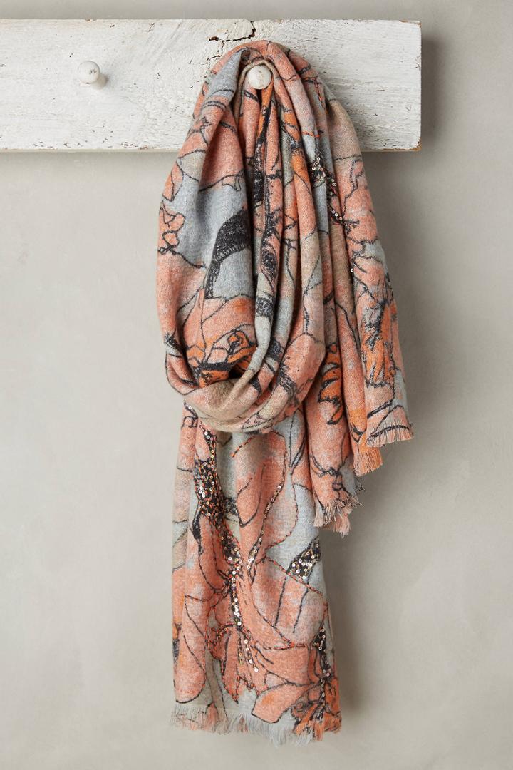 Anthropologie Beaded Eden Scarf