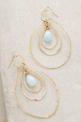 Anthropologie Rippling Hoops