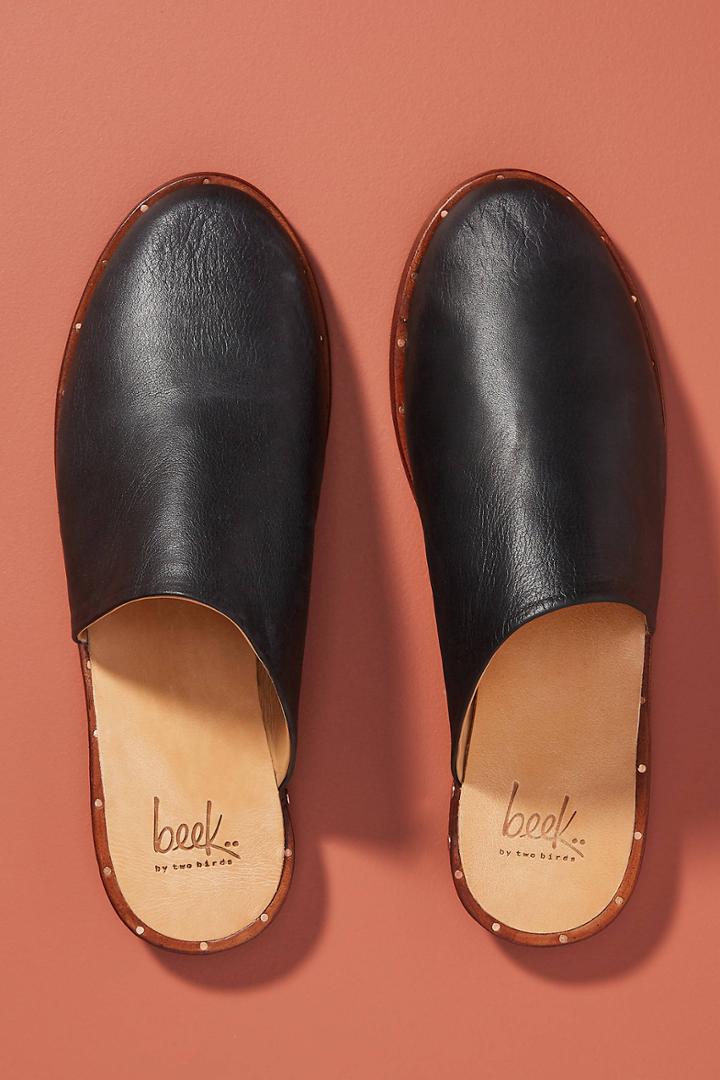 Beek Beek Leather Slides