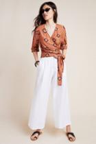 Norblack Norwhite Batik Wrap Blouse