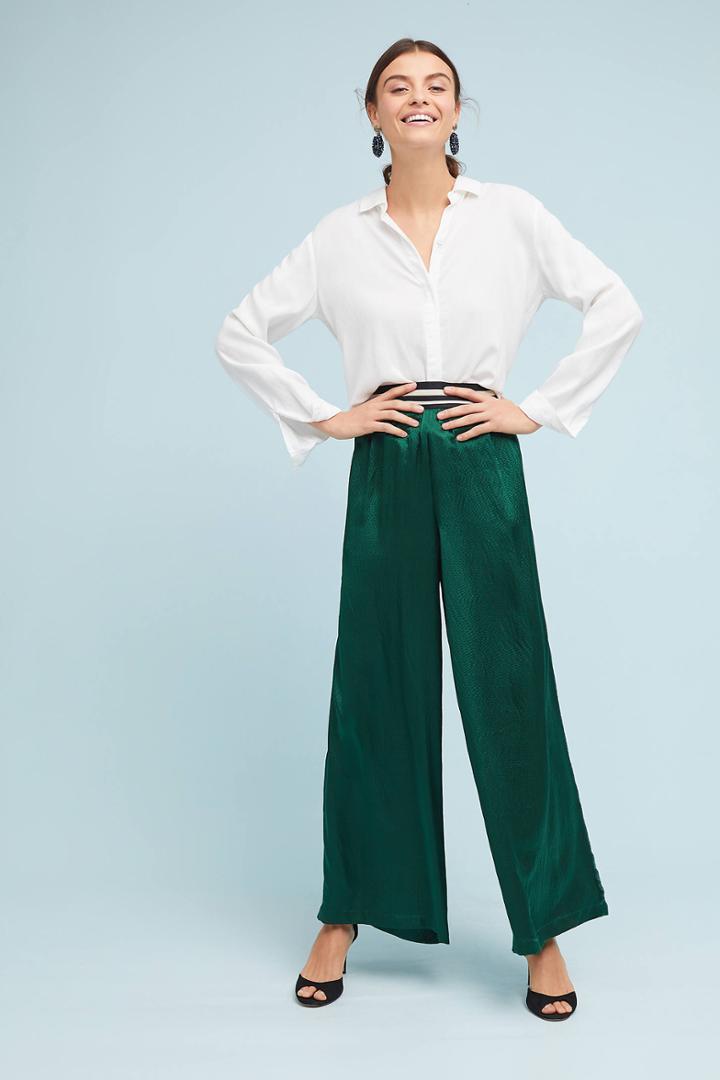 34n 118w Silk Wide-leg Pants