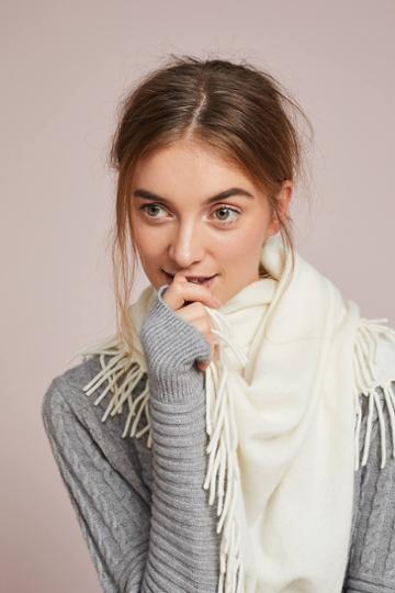 Captiva Cashmere Fringed Cashmere Scarf