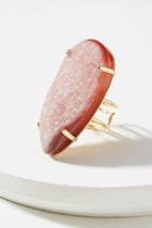 Anthropologie Teardropped Druzy Cocktail Ring