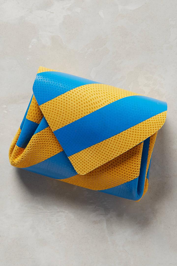 Carmine Slanted Stripe Mini Wallet