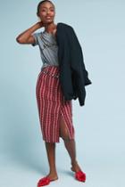 Eva Franco Tweed Foldover Pencil Skirt