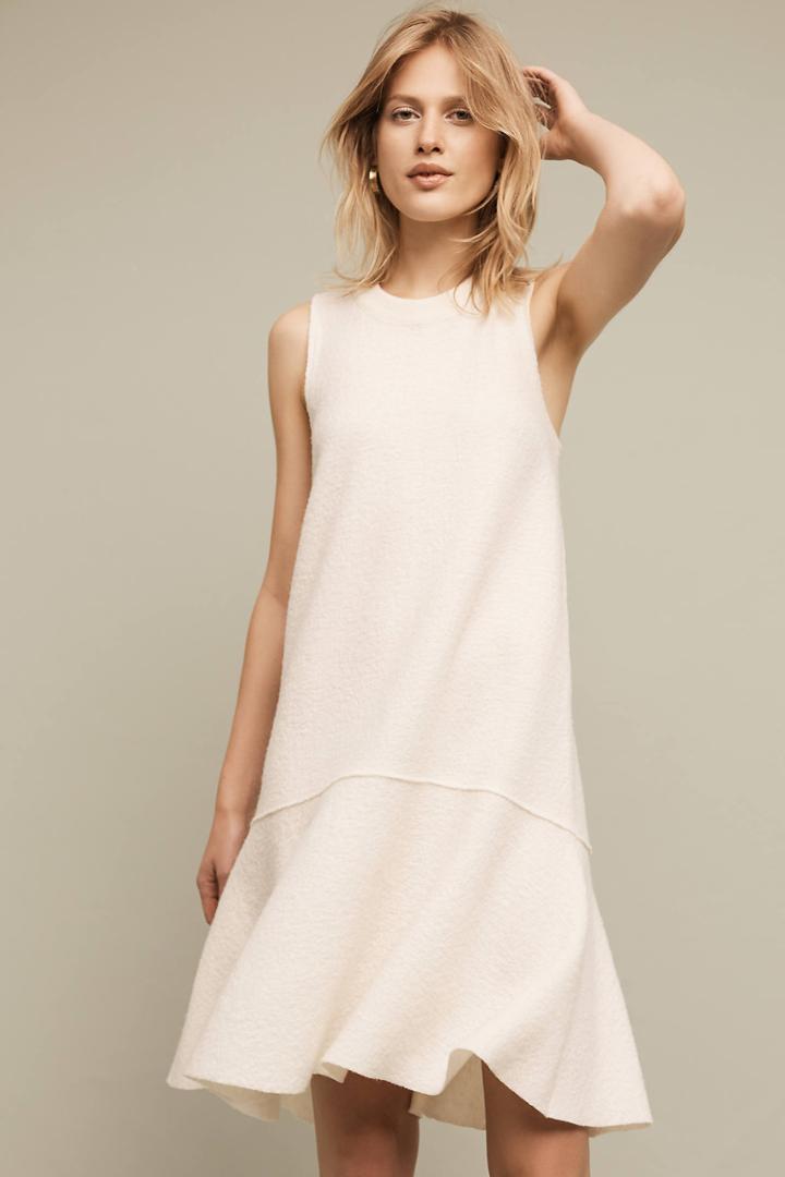 Knitted & Knotted Wool Dropwaist Dress