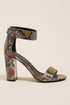 Jeffrey Campbell Snake-printed Purdy Heeled Sandals
