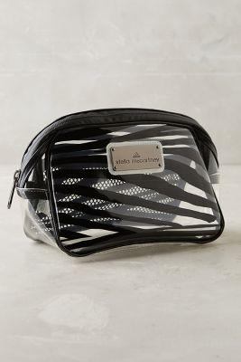 Adidas By Stella Mccartney Zebra Stripe Cosmetic Case Clear
