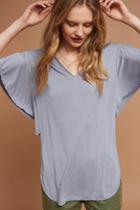 Dolan Left Coast Flutter-sleeve V-neck Tunic