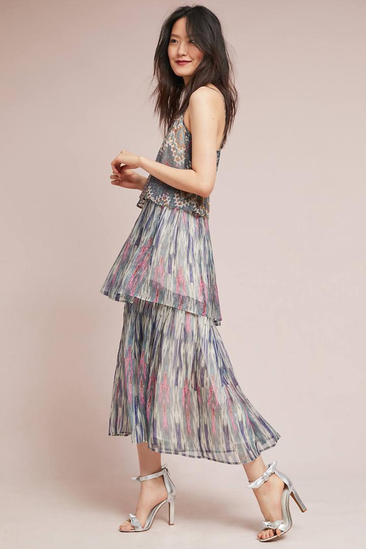 Meadow Rue Josie Tiered Maxi Dress