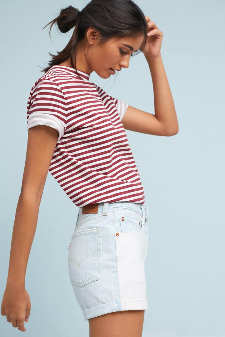 Levi's 501 High-rise Two-toned Denim Shorts