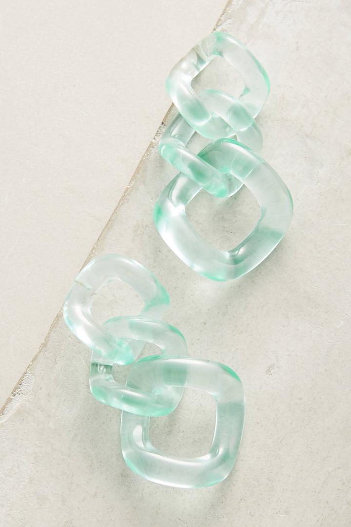 Anthropologie Looped Lucite Earrings