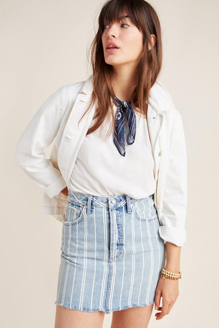 Boyish The Corey Denim Mini Skirt